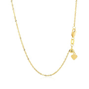 Bids.com 14k Yellow Gold Singapore Style Adjustable Chain (1.40 mm) Necklaces White Smoke 22 / Yellow Gold,One / Yellow Gold