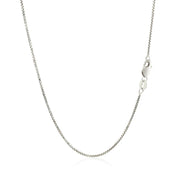 Bids.com 14k White Gold Octagonal Box Chain (1.00 mm) Necklaces White Smoke 16 / White Gold,18 / White Gold,20 / White Gold,24 / White Gold,26 / White Gold