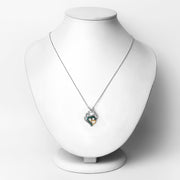Bids.com 0.24 Carat Genuine Emerald .925 Sterling Silver Pendant Pendants White Smoke size 18.00