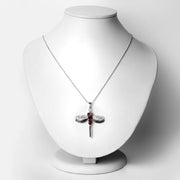 Bids.com 2.29 Carat Genuine Garnet and White Topaz .925 Sterling Silver Pendant Pendants White Smoke size 18.00
