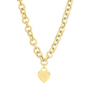 Bids.com 14k Yellow Gold Rolo Link Necklace (11.40 mm) Necklaces White Smoke 18 / Yellow Gold