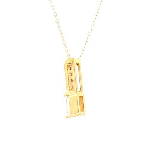 Bids.com .06ct Zircon Diamond Fashion Pendants 10KT Yellow Gold Pendants White Smoke 18