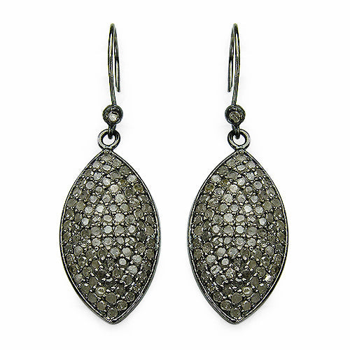 Bids.com 2.82 Carat Genuine Diamond .925 Sterling Silver Earrings Earrings White Smoke