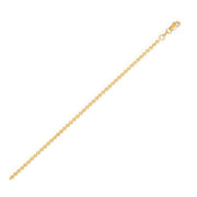 Bids.com Moon Cut Bead Chain in 14k Yellow Gold (2.00 mm) Necklaces White Smoke 16 / Yellow Gold,18 / Yellow Gold,20 / Yellow Gold,24 / Yellow Gold
