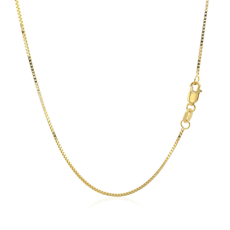 Bids.com 14k Yellow Gold Classic Box Chain 0.8mm Necklaces White Smoke 13 / Yellow Gold,16 / Yellow Gold,18 / Yellow Gold,20 / Yellow Gold,22 / Yellow Gold,24 / Yellow Gold,30 / Yellow Gold