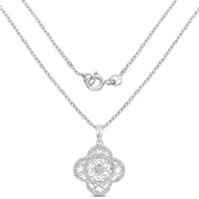 Bids.com 0.57 Carat Genuine White Diamond .925 Sterling Silver Pendant Pendants White Smoke