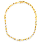 Bids.com 10K Yellow Gold 1 cttw Diamond Riviera Statement Pendant Necklace (J-K, I2-I3) Necklaces White Smoke Yellow.Gold / 18
