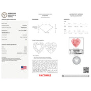 Bids.com IGI Certified 14K White Gold Martini Set 1.00 Cttw Lab Grown Pink Heart Diamond Solitaire 18" Pendant Necklace (Pink Color, SI2 Clarity) Necklaces White Smoke White.Gold / 18