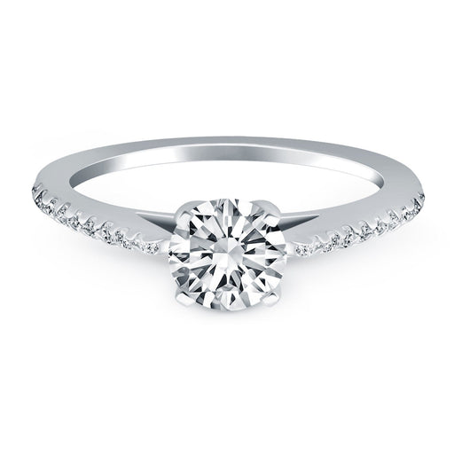 Bids.com 14k White Gold Micro Prong Diamond Cathedral Engagement Ring Rings White Smoke 4 / White Gold,4.5 / White Gold,5 / White Gold,5.5 / White Gold,6 / White Gold,6.5 / White Gold,7 / White Gold,7.5 / White Gold,8 / White Gold,8.5 / White Gold,9 / White Gold