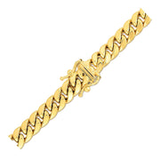 Bids.com 6.9mm 14k Yellow Gold Semi Solid Miami Cuban Chain Necklaces White Smoke 24 / Yellow Gold,26 / Yellow Gold,22 / Yellow Gold