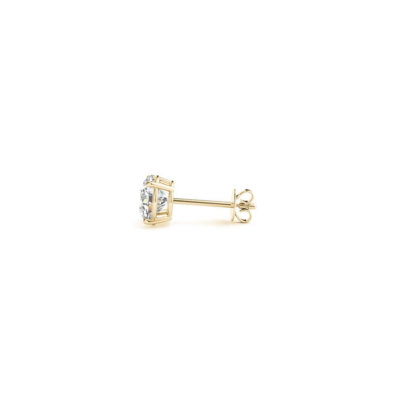Bids.com 1 cttw Certified IGI Lab Grown Round Diamond Stud Earrings 14k Yellow Gold (G/VS2) Earrings White Smoke Yellow Gold