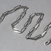 Bids.com 14K White Gold Wide Paperclip Chain (6.1mm) Necklaces Dark Gray 18 / White Gold