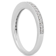 Bids.com 14k White Gold Pave Diamond Milgrain Wedding Ring Band Set 1/2 Around Rings White Smoke 4 / White Gold,4.5 / White Gold,5 / White Gold,5.5 / White Gold,6 / White Gold,6.5 / White Gold,7 / White Gold,7.5 / White Gold,8 / White Gold,8.5 / White Gold,9 / White Gold