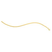Bids.com 14k Yellow Gold 7 inch Mini Cube Bracelet (2.60 mm) Bracelets White Smoke 7 / Yellow Gold