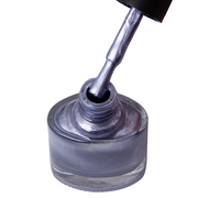 nbmsupply DARK STAMPING POLISH SILVER-BLUE METALLIC №19, 8 ML  Article : S019 White Smoke