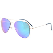 eyekeeper.com 2-6yr Old Kids Child Pilot Metal Frame Sunglasses S15017 Sunglasses White Smoke Green Mirror
