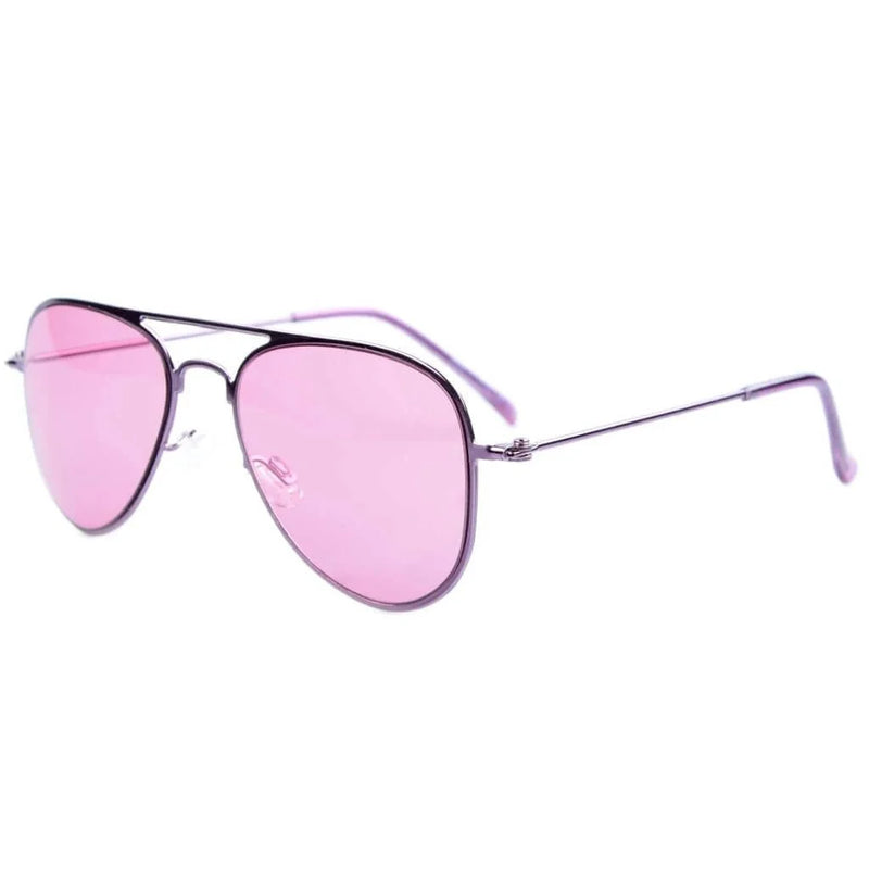 eyekeeper.com 2-6yr Old Kids Child Pilot Metal Frame Sunglasses S15017 Sunglasses White Smoke Purple