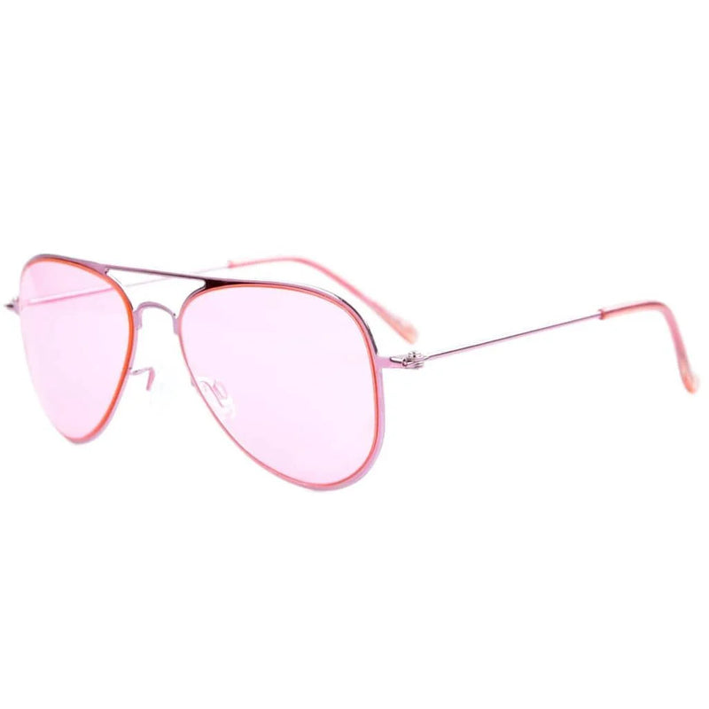 eyekeeper.com 2-6yr Old Kids Child Pilot Metal Frame Sunglasses S15017 Sunglasses White Smoke Pink