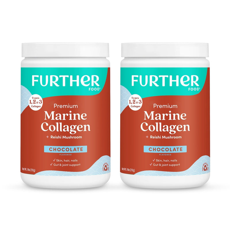 Further Food Chocolate Marine Collagen Powder Collagen White Smoke 2 Pack
