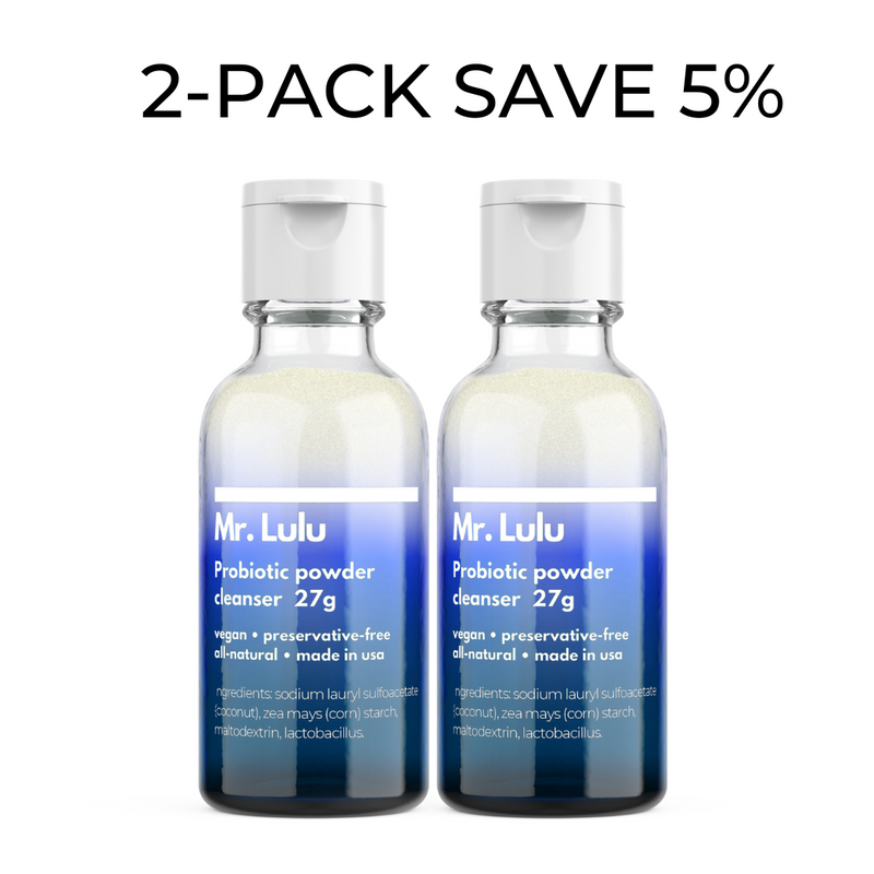 Mr. Lulu Skincare Probiotic Powder Cleanser White Smoke 2-PACK SAVE 5%