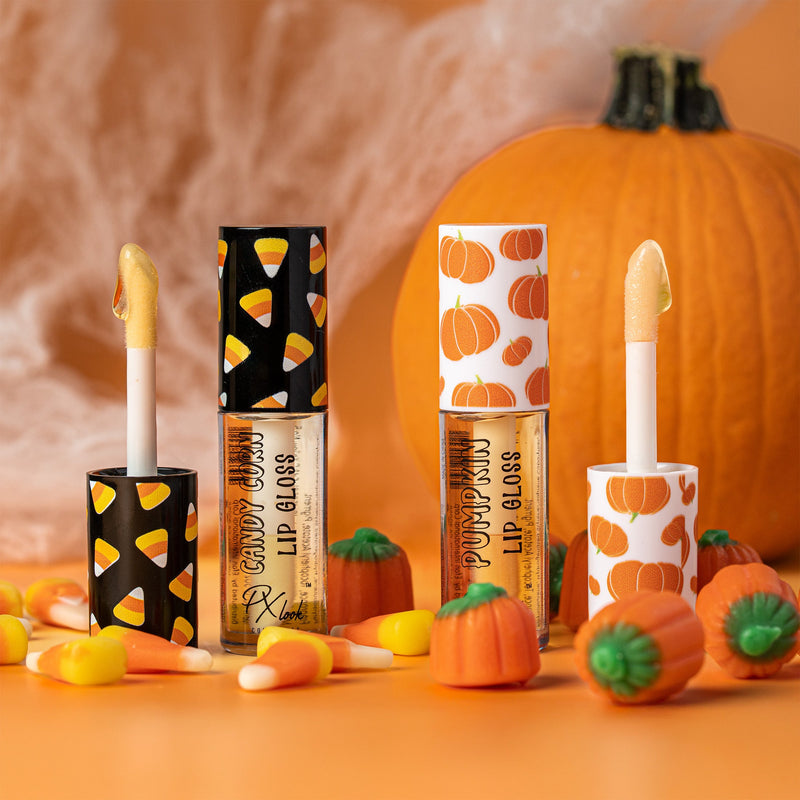 Prolux Cosmetics Halloween Lip Gloss Lip Gloss Rosy Brown BATS,CANDY CORN,PUMPKINS