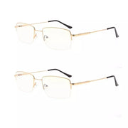 eyekeeper.com 2 Pack Half-rim Blue Light Filter Reading Glasses UVR1702 Eyeglasses White Smoke Gold-2pcs / +0.75,Gold-2pcs / +1.00,Gold-2pcs / +2.50,Gold-2pcs / +3.50,Gold-2pcs / +0.50,Gold-2pcs / +1.50,Gold-2pcs / +1.75,Gold-2pcs / +2.00,Gold-2pcs / +2.25