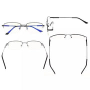 eyekeeper.com 2 Pack Half-rim Blue Light Filter Reading Glasses UVR1702 Eyeglasses White Smoke Black-2pcs / +0.75,Black-2pcs / +1.00,Black-2pcs / +3.50,Gold-2pcs / +0.75,Gold-2pcs / +1.00,Gold-2pcs / +2.50,Gold-2pcs / +3.50,Gold-2pcs / +0.50,Gold-2pcs / +1.50,Gold-2pcs / +1.75,Gold-2pcs / +2.00,Gold-2pcs / +2.25,Silver-2pcs / +1.00,Silver-2pcs / +2