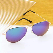 eyekeeper.com 2 Pack Kids Teen Age 8-16 Metal Sunglasses Boys Girls S15018 Sunglasses White Smoke Black Silver Mirror,Blue Lens,Gold Brown Lens,Gold Green Mirror,Gold Red Mirror,Pink Lens,Purple Lens,Silver G15