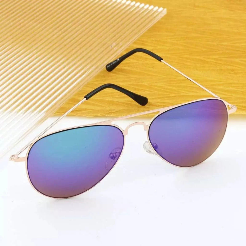 eyekeeper.com 2 Pack Kids Teen Age 8-16 Metal Sunglasses Boys Girls S15018 Sunglasses White Smoke Black Silver Mirror,Blue Lens,Gold Brown Lens,Gold Green Mirror,Gold Red Mirror,Pink Lens,Purple Lens,Silver G15