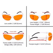 eyekeeper.com 2 Pack Wrapped Sport Blue Light Blocking Eyeglasses DSS080 Eyeglasses White Smoke 2 Pairs Mix / without magnification