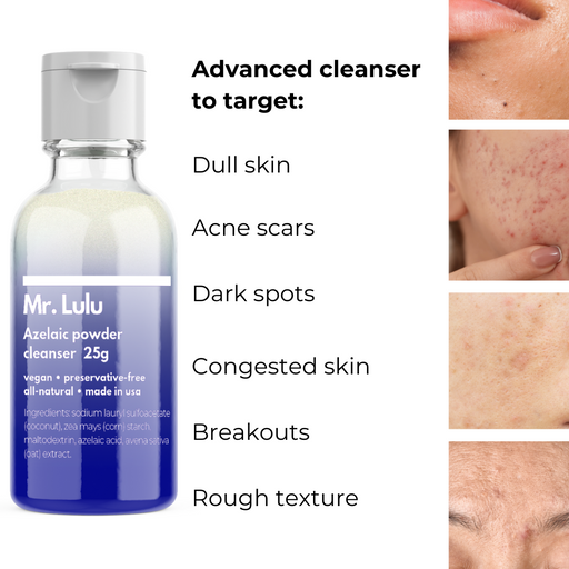 Mr. Lulu Skincare Azelaic Powder Cleanser White Smoke SINGLE,2-PACK SAVE 5%