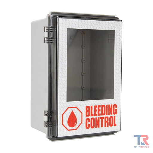True Rescue Individual Bleeding Control Cabinet Cabinet White Smoke Non-Alarmed,Alarmed