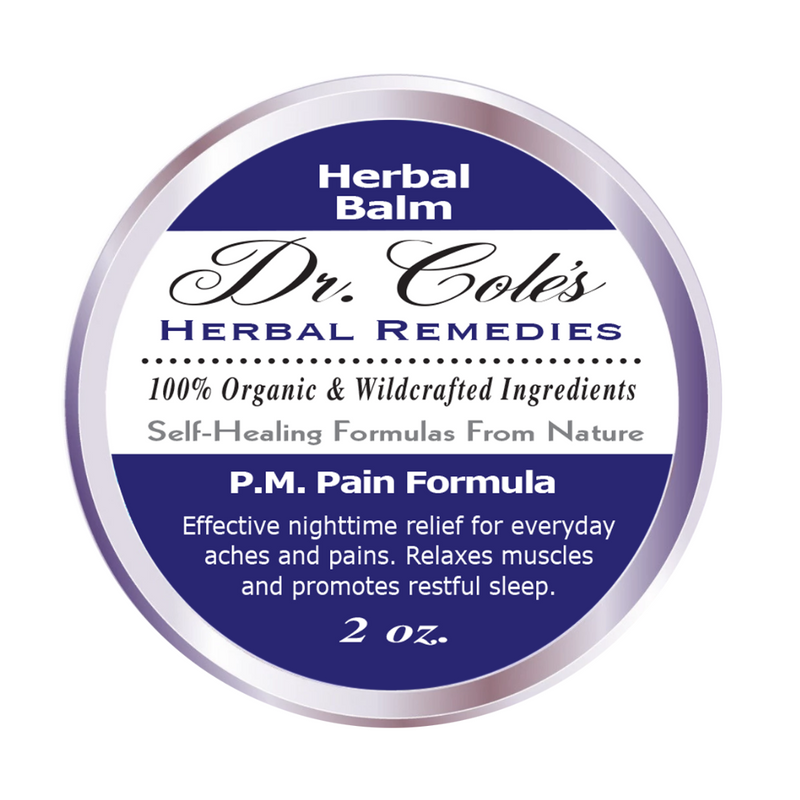 COLEHERBALS LLC 24 - Dr. Cole’s P.M. Pain Herbal Balm Herbal Light Gray