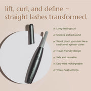 Chella deluxe heated eyelash curler Brow & Eye Light Gray