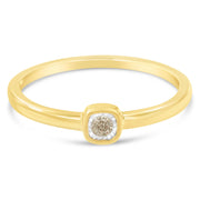 Bids.com 14K Yellow Gold Plated .925 Sterling Silver 1/20 Carat Diamond Square Cushion-Shaped Miracle Set Petite Fashion Promise Ring (J-K Color, I1-I2 Clarity) - Size 6 Rings White Smoke 7 / Yellow.Sterling Silver,6 / Yellow.Sterling Silver,8 / Yellow.Sterling Silver