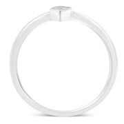 Bids.com .925 Sterling Silver 1/20 Carat Diamond Teardrop Pear-Shaped Miracle Set Petite Fashion Promise Ring (J-K Color, I1-I2 Clarity) - Size 6 Rings White Smoke 7 / White.Sterling Silver,6 / White.Sterling Silver,8 / White.Sterling Silver