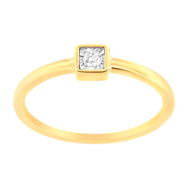 Bids.com 14K Yellow Gold Plated .925 Sterling Silver 1/20 cttw Miracle Set Diamond Promise Ring (J-K Color, I1-I2 Clarity) - Size 6 Rings White Smoke 8 / Yellow.Sterling Silver,7 / Yellow.Sterling Silver,6 / Yellow.Sterling Silver