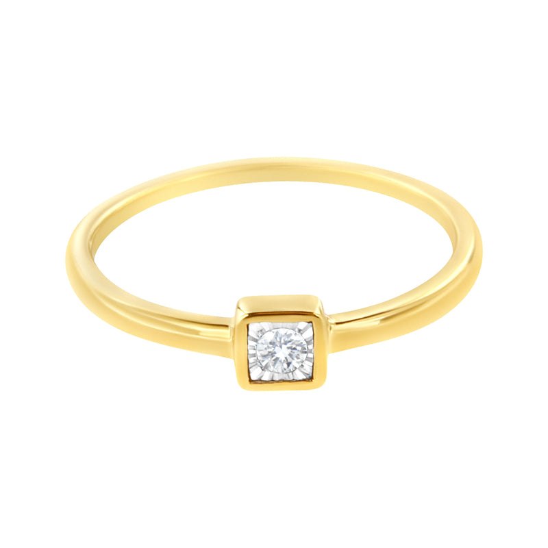 Bids.com 14K Yellow Gold Plated .925 Sterling Silver 1/20 cttw Miracle Set Diamond Promise Ring (J-K Color, I1-I2 Clarity) - Size 6 Rings White Smoke 8 / Yellow.Sterling Silver,7 / Yellow.Sterling Silver,6 / Yellow.Sterling Silver