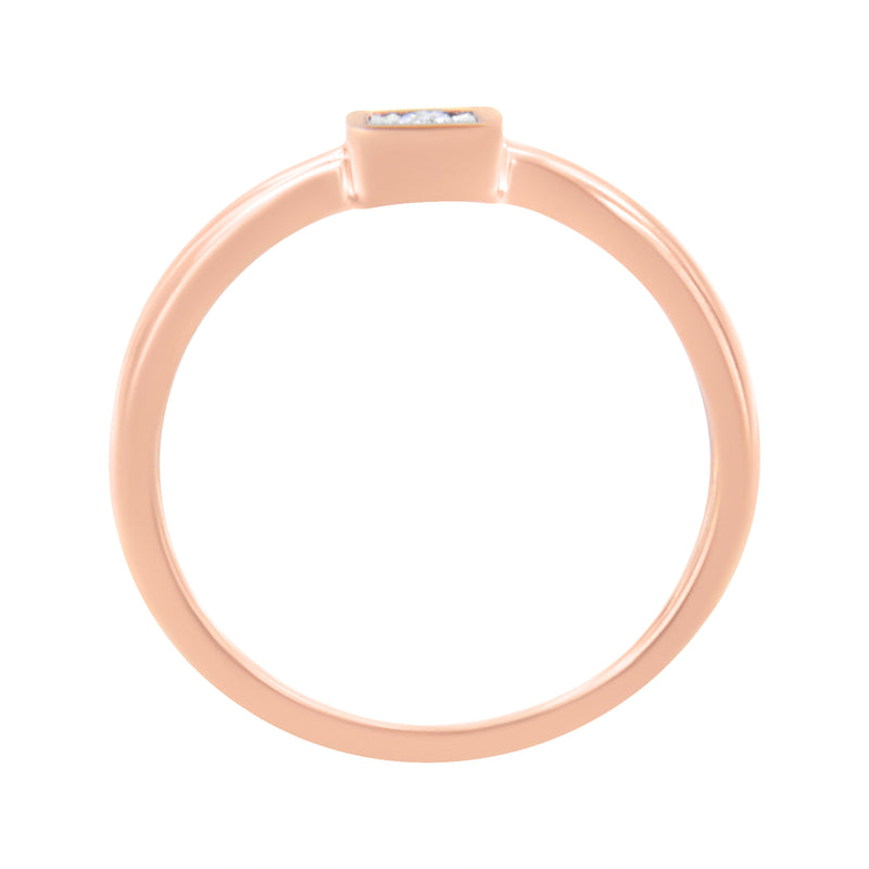 Bids.com 14K Rose Gold Plated .925 Sterling Silver 1/20 cttw Miracle Set Diamond Promise Ring (J-K Color, I1-I2 Clarity) - Size 6 Rings White Smoke 8 / Rose.Sterling Silver,7 / Rose.Sterling Silver,6 / Rose.Sterling Silver