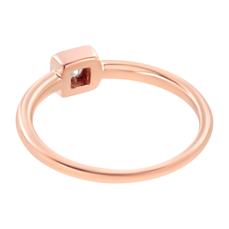 Bids.com 14K Rose Gold Plated .925 Sterling Silver 1/20 cttw Miracle Set Diamond Promise Ring (J-K Color, I1-I2 Clarity) - Size 6 Rings White Smoke 8 / Rose.Sterling Silver,7 / Rose.Sterling Silver,6 / Rose.Sterling Silver