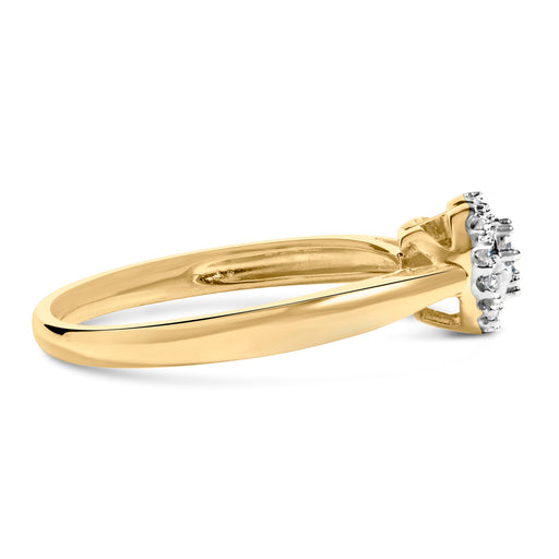 Bids.com 10K Yellow Gold 1/10 Cttw Diamond Heart and Halo Promise Ring Rings White Smoke 7 / Yellow.Gold,6 / Yellow.Gold,8 / Yellow.Gold,9 / Yellow.Gold,5 / Yellow.Gold,5.5 / Yellow.Gold,6.5 / Yellow.Gold,7.5 / Yellow.Gold,8.5 / Yellow.Gold,9.5 / Yellow.Gold