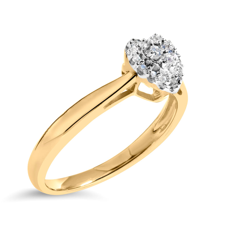 Bids.com 10K Yellow Gold 1/10 Cttw Diamond Heart and Halo Promise Ring Rings White Smoke 7 / Yellow.Gold,6 / Yellow.Gold,8 / Yellow.Gold,9 / Yellow.Gold,5 / Yellow.Gold,5.5 / Yellow.Gold,6.5 / Yellow.Gold,7.5 / Yellow.Gold,8.5 / Yellow.Gold,9.5 / Yellow.Gold