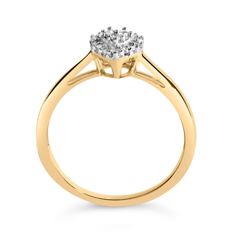 Bids.com 10K Yellow Gold 1/10 Cttw Diamond Heart and Halo Promise Ring Rings White Smoke 7 / Yellow.Gold,6 / Yellow.Gold,8 / Yellow.Gold,9 / Yellow.Gold,5 / Yellow.Gold,5.5 / Yellow.Gold,6.5 / Yellow.Gold,7.5 / Yellow.Gold,8.5 / Yellow.Gold,9.5 / Yellow.Gold
