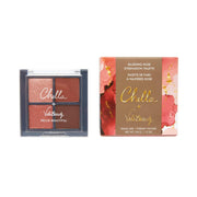 Chella mini chella + velabeauty blushing rose eyeshadow palette Brow & Eye White Smoke