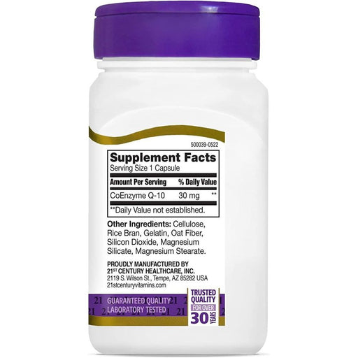 21st Century 21st Century Co Q10 30 Mg Capsules Vitamins & Supplements White Smoke