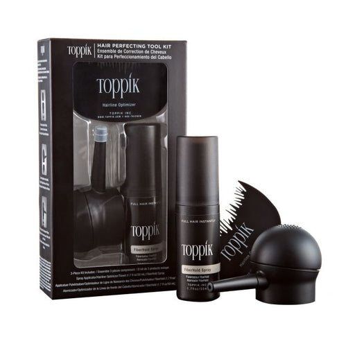 VIP Extensions Toppik Hold Spray + Applicator + Optimizer Travel Kit Hair Care Kit White Smoke