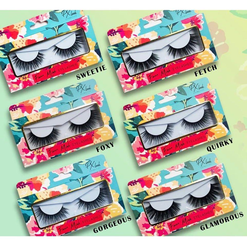Prolux Cosmetics Faux Mink Lashes Eyelashes Eyelashes Light Gray #1-Precious,#2-Cutie,#3-Adorable,#4-Sassy,#5-Classy,#6-Princess,#7-Sweetie,#8-Fetch,#9-Foxy,#10-Quirky,#11-Gorgeous,#12-Glamorous