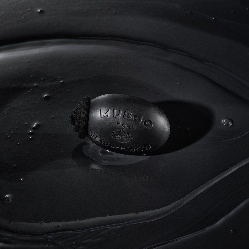 Musgo Musgo Real Soap On A Rope Black Edition 190 6.7 Oz Bar Soap Black