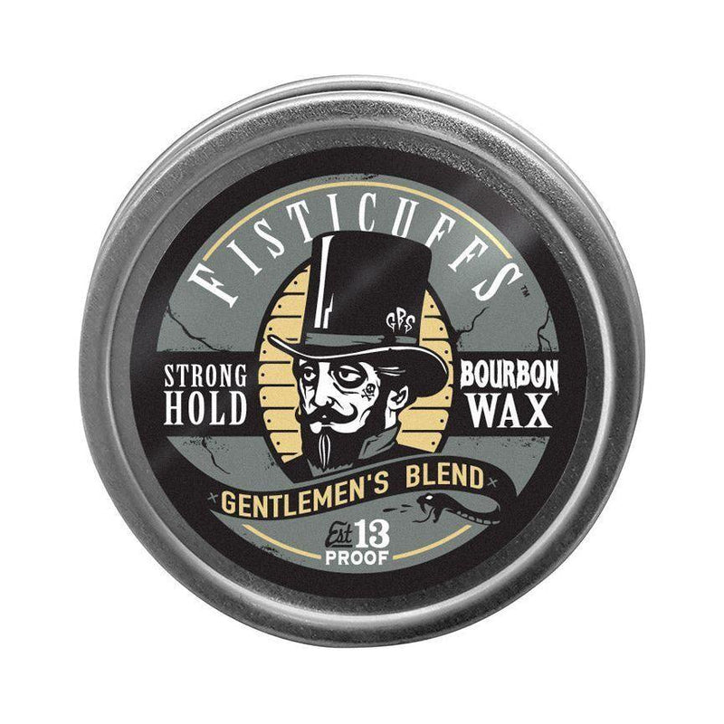 Grave Before Shave Fisticuffs™ Gentlemen's Blend Strong Hold Mustache Wax 1 OZ. Tin Mustache Wax Dark Slate Gray