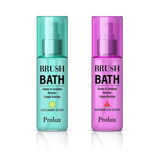 Prolux Cosmetics Brush Bath | Makeup Brush Cleaner Brush Cleaner White Smoke Pink- Watermelon Scent,Green-Cucumber Scent